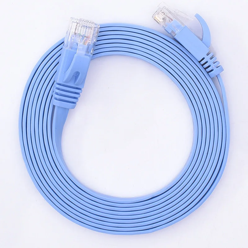 Cable Gigabit Ethernet plano CAT6 de 1000Mbps, Cable Lan RJ45, Cable de conexión Ethernet de red de 0,5 M/1M/2M/3M/5M/10M/15M/20M - imagen 4