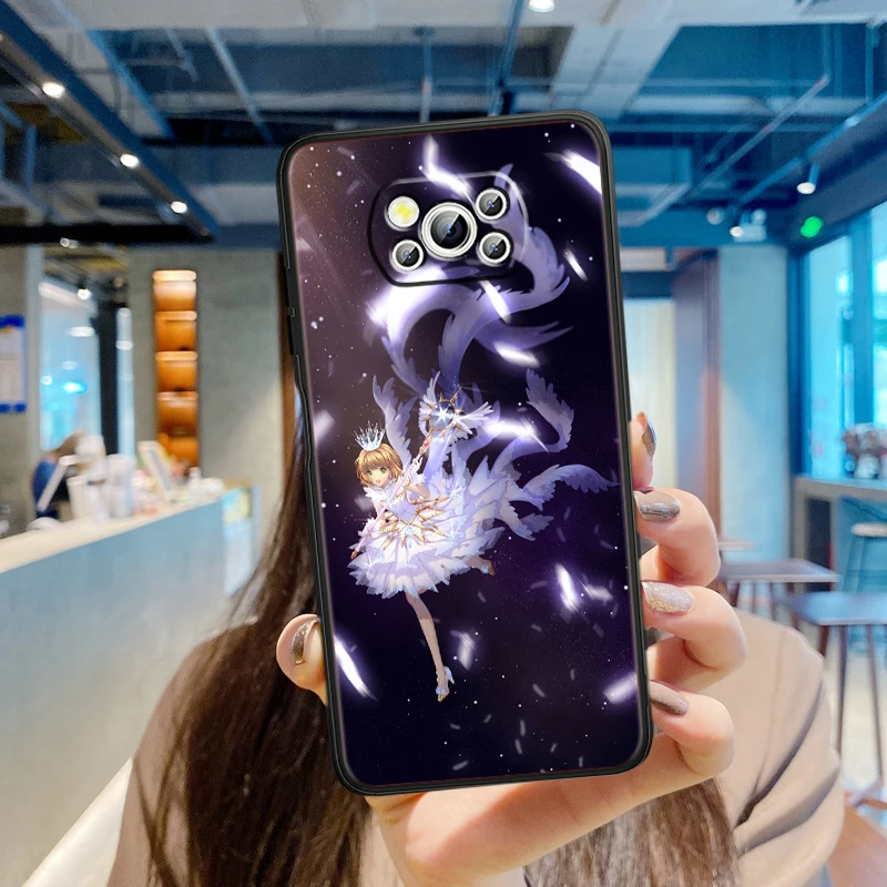 Funda negra para teléfono Xiaomi Mi Poco F5 F4 F3 X6 X5 X4 X3 M6 M5S M4 M3 C65 Pro GT NFC 5G - imagen 4