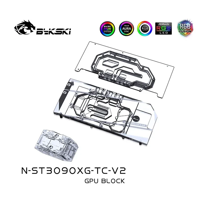 Bykski-Bloque de placa trasera activa para Zotac RTX 3080 3090, N-ST3090XG-TC,GPU, Gaming OC/AMP Extreme/Trinity OC/AMP Holo, tarjetas de vídeo - imagen 3