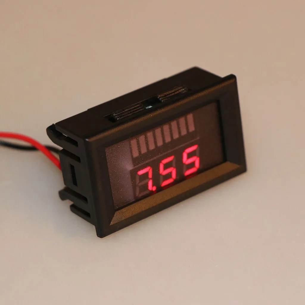 Voltímetro Digital LED de 7-100V CC, indicador de capacidad de batería Digital de plomo-ácido, probador de carga, medidor de capacidad de batería de litio - imagen 5