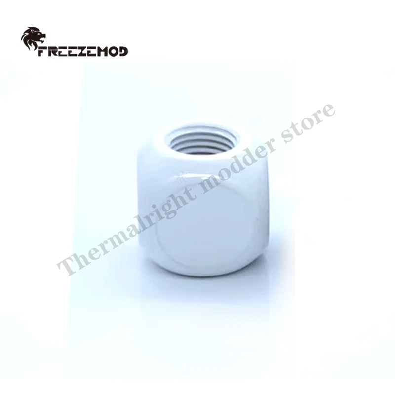 FREEZEMOD Accesorio de bola en forma de T en forma de T con forma de cubo multicanal, rosca interior G1/4 3X, negro, plateado y blanco, HDTD-3STB - imagen 5