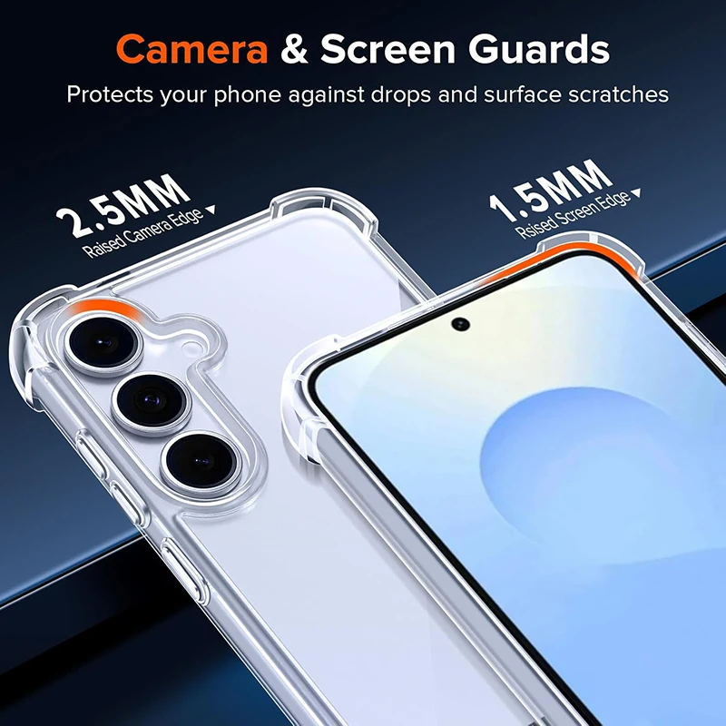 Funda híbrida a prueba de golpes para Samsung Galaxy S25 S24 S23 S22 S21 FE Ultra Plus A16 A55 A15 A35 A54 A34 A14 A53 A33 funda dura suave - imagen 4