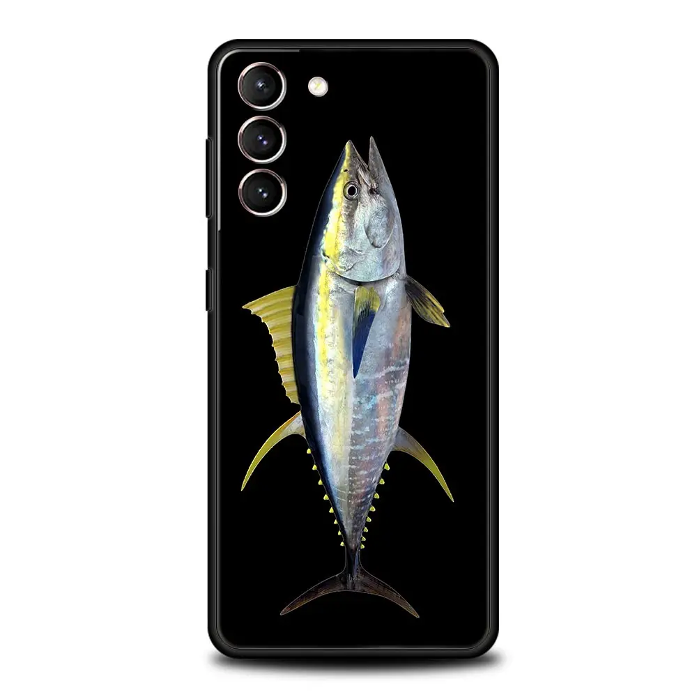 Funda de teléfono Bluefin Tuna para Samsung Galaxy S24 S23 S22 S20 Ultra S21 FE 5G S10 S9 Plus S10E S8 funda de silicona suave - imagen 3