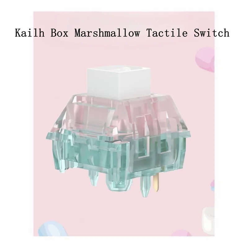 Kailh Box-interruptor de malvavisco, Clicky, táctil, lineal, tipo HP, interruptores de 5 pines, RGB POM, DIY, teclado mecánico personalizado, accesorio para jugadores - imagen 4