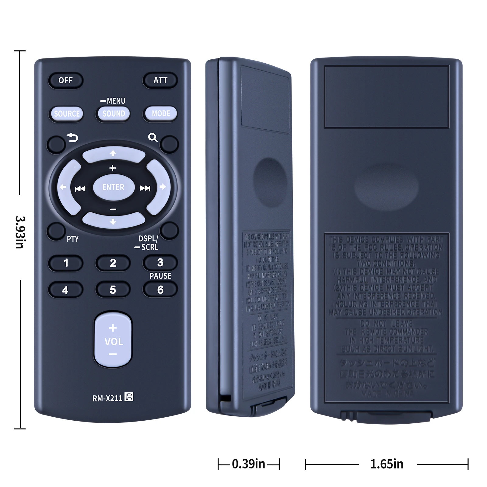 Nuevo RM-X211 Control remoto para Sony Car Stereo CDX-GT66UPW CDX-GT56UI CXS-GT5616F - imagen 5