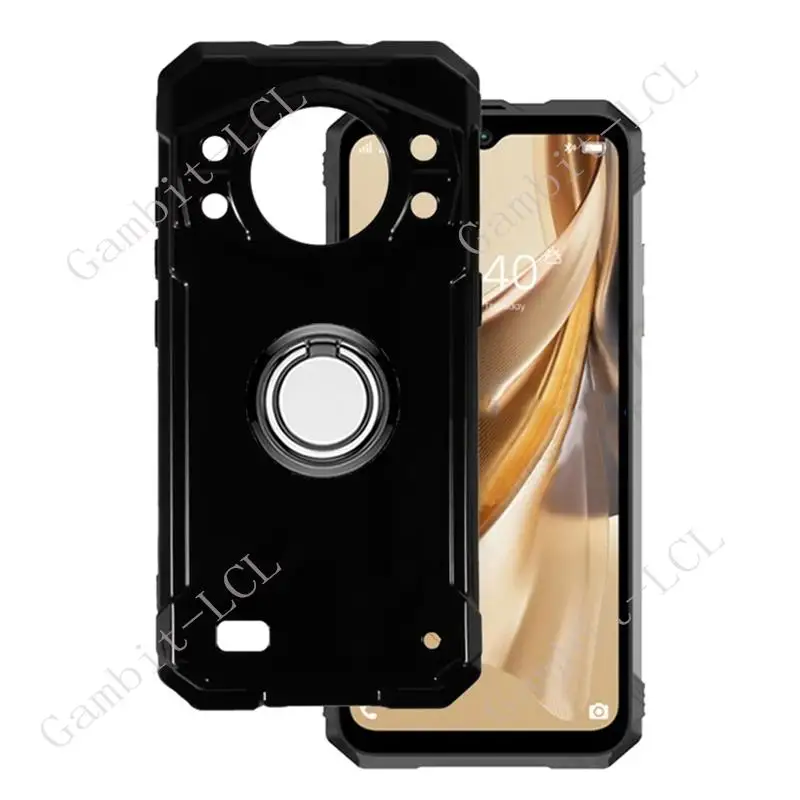 Soporte de anillo trasero de 6,58 "para Cubot KingKong AX 9, funda de teléfono de silicona suave TPU Original a prueba de golpes
