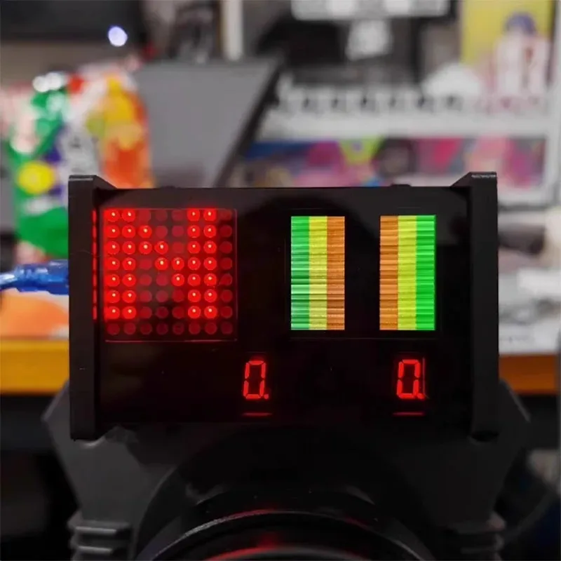 Para Thrustmaster/Logitech/SIMAGIC FANATEC/MOZA volante Simracing juego de coche PC medidor USB luz pantalla LED Digital Mod - imagen 4