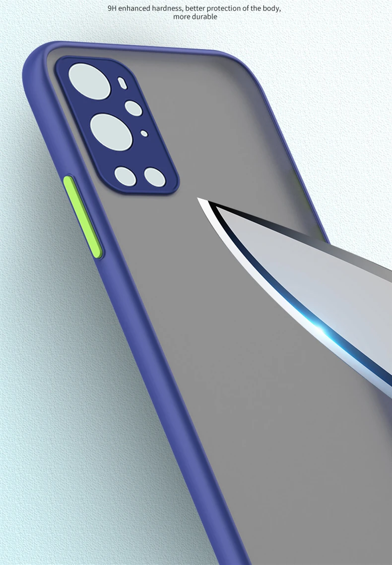 Funda trasera protectora para OnePlus 9 8 10 Pro, carcasa dura transparente mate a prueba de golpes para One Plus 9R 8T Nord CE 5G oneplus9 - imagen 4