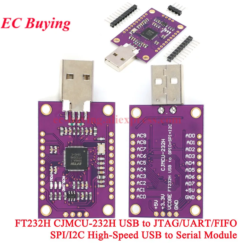 10 uds/1 unidad FT232H USB de alta velocidad a puerto serie módulo multifunción JTAG UART FIFO SPI I2C interfaz IIC CJMCU-232H FT232HQ - imagen 3