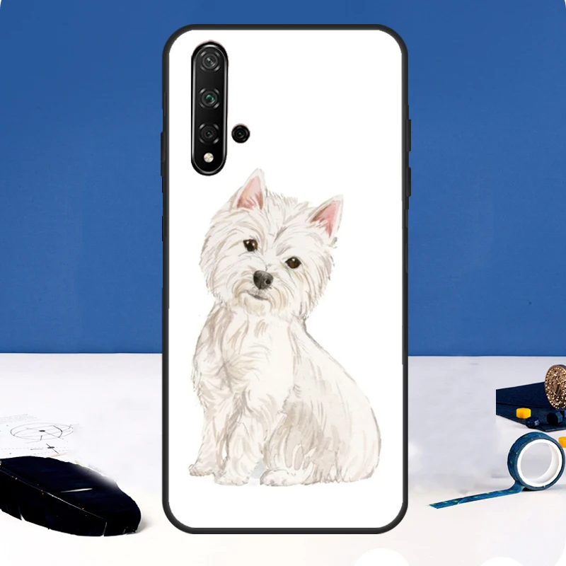 West Highland Terrier Westie funda para Huawei P30 Pro P20 P40 Lite Nova 9 10 SE 11 3i 7i 8i 11i Y91 Y60 Y70 Y61 Y90 - imagen 3