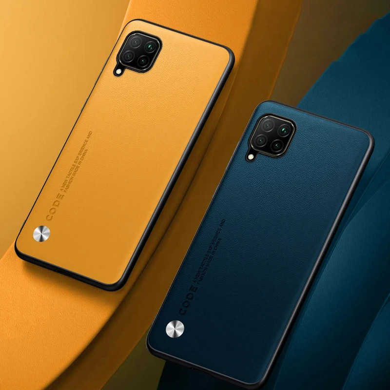 Funda de cuero PU de lujo para Huawei Nova 7i P40 Lite, cubierta trasera mate, protección de silicona, funda de teléfono para Huawei Nova 6 SE Coque - imagen 3