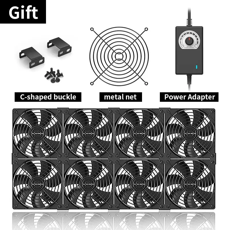 TEUCER B12025 ventilador de servidor de ordenador 220V 3000RPM máquina de minería estación de trabajo gabinete ventilador de refrigeración Kit ventilador enfriador de Cpu - imagen 2