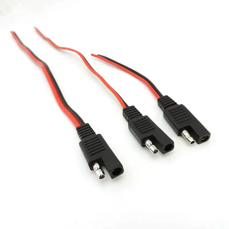 Cable de extensión SAE enchufe hembra Cable de batería Solar 2 pines 18AWG 10A 14AWG 20A Cable SAE DIY energía automotriz desconexión rápida - imagen 4