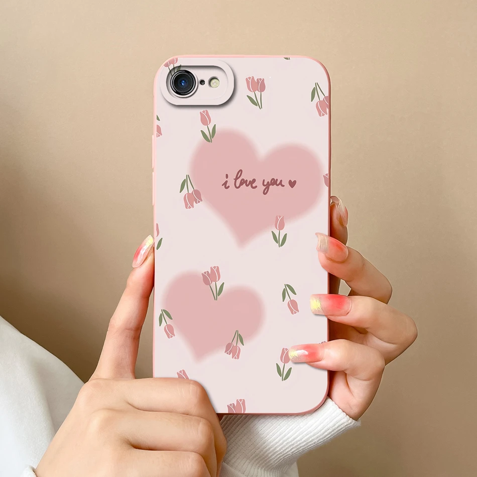 Funda de caramelo para iPhone 7 8 Plus iPhone SE X XR XS Max iPhone6, funda de teléfono Beach Sky, parachoques de protección de lente de silicona líquida suave - imagen 5