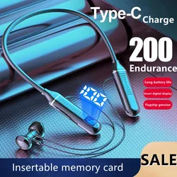 Auriculares Bluetooth 5.3 Neckband con Micrófono y LED – Deportivos TF