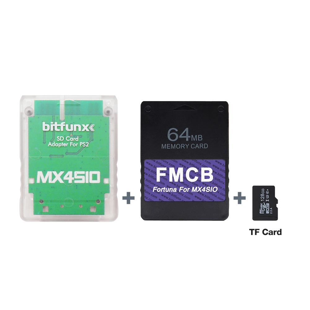 Adaptador de tarjeta SD/TF MX4SIO SIO2SD + tarjeta Fortuna 64MB FMCB opl1.1.0 para consolas PS2 Slim(SCPH-7XXXX y SCPH9-XXXX) - imagen 4
