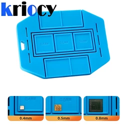 Almohadilla de silicona BGA, estera aislante, plantilla Universal BGA, Base magnética para CPU IC, soldadura de Chip, herramientas de Reballing BGA