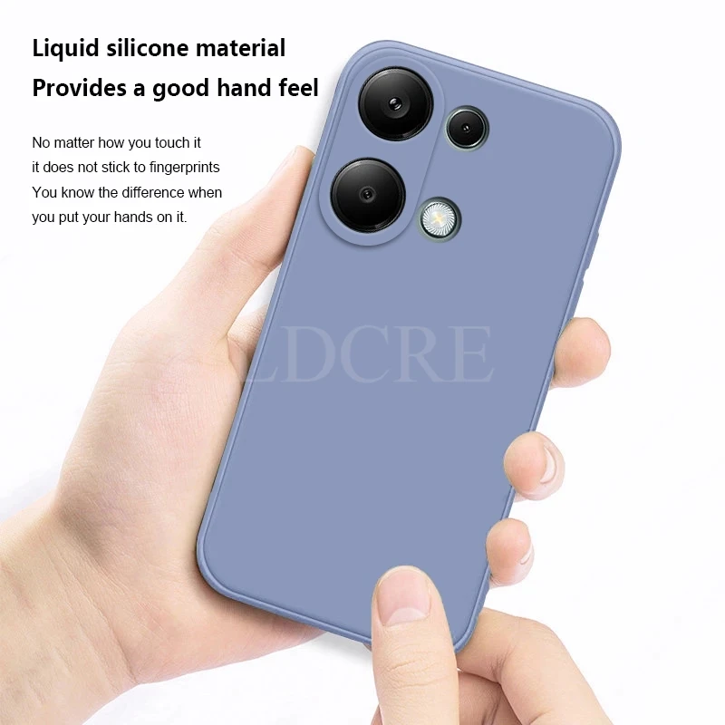 Para Xiaomi Redmi Note 13 Pro funda de silicona líquida Redmi Note 13 Pro funda protectora de TPU para teléfono Redmi Note 13 Pro cubierta - imagen 2