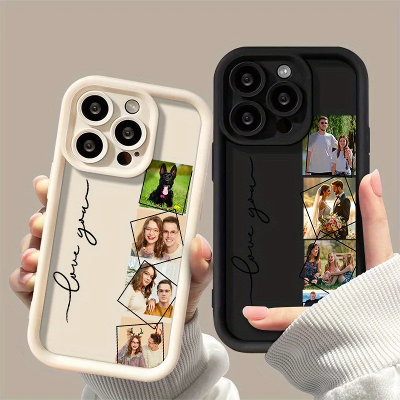 Funda suave de silicona personalizada con imagen múltiple para iPhone 16 15 14 13 12 11 Pro Max SE 2020 2022 XS XR Plus, foto DIY - imagen 5