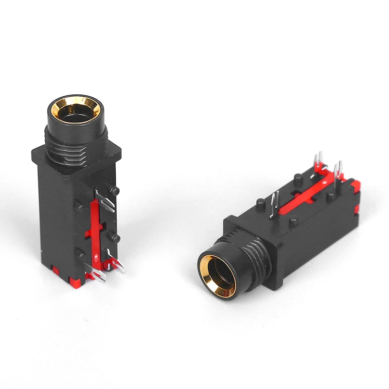 10 Uds PJ-309 conector de Audio de 6,35mm toma de Audio estéreo de 3 pines línea de soldadura de micrófono para enchufe de micrófono PJ309 - imagen 3