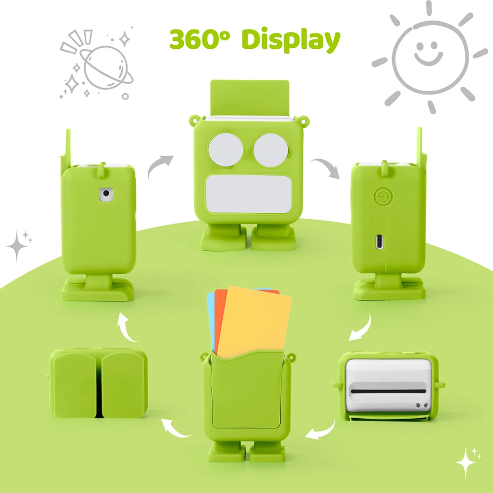 Funda protectora para Mini Player Yoto, funda de silicona de transporte impermeable con funda de silicona antideslizante para muñeca a juego - imagen 5