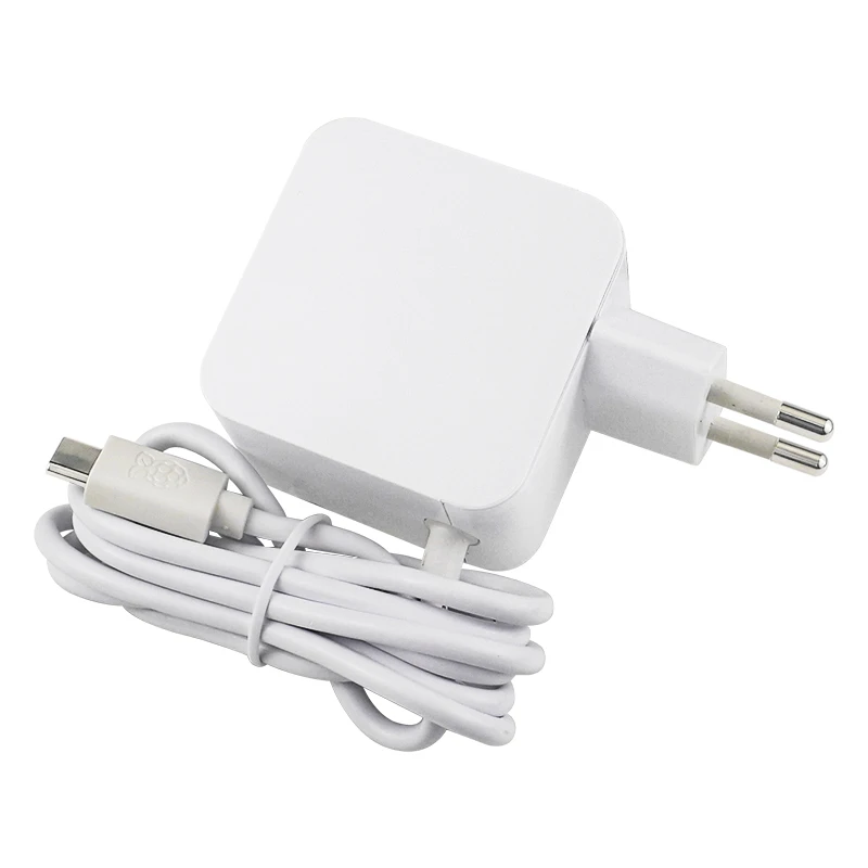 Fuente de alimentación oficial Raspberry Pi 27W USB-C 5,1 V 5A Compatible con carga PD enchufe UE EE. UU. Reino Unido para Raspberry Pi 5 - imagen 5