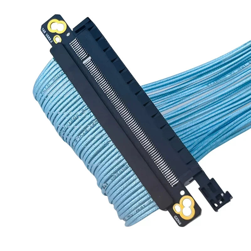 Cable de extensión de tarjeta gráfica GPU PCIE 4,0 X16 PCIe 4,0 32GB \ S Gen4 adaptador de Cable plateado para tarjeta de vídeo 3090 para servidor AI - imagen 5