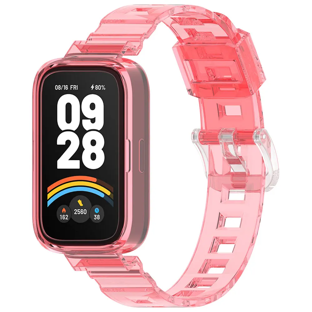 Correa de reloj de silicona transparente Sunshine Turn Color para Redmi Band 3 2 pulsera correa de repuesto para Xiaomi Band9 Active/8Active - imagen 5