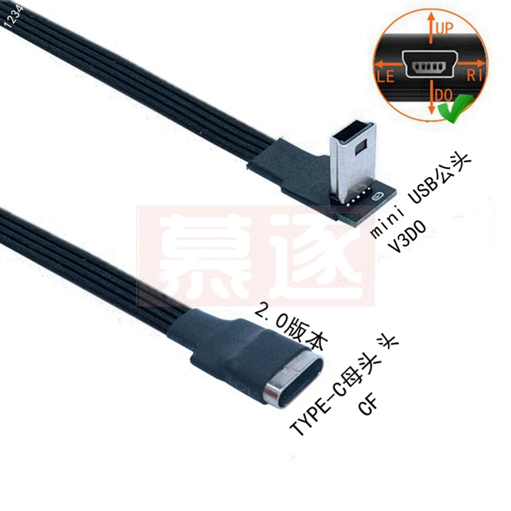 30cm 50cm 1m nuevo Mini/Micor USB macho a tipo c hembra Cable adaptador de datos de carga adaptador 10cm 20cm - imagen 5