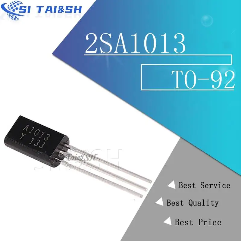 50 Uds 2SA1013 TO92 A1013 TO-92 transistores bipolares-Transistor BJT PNP 160V 1A nuevo y original