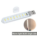 8 LEDS Warm white