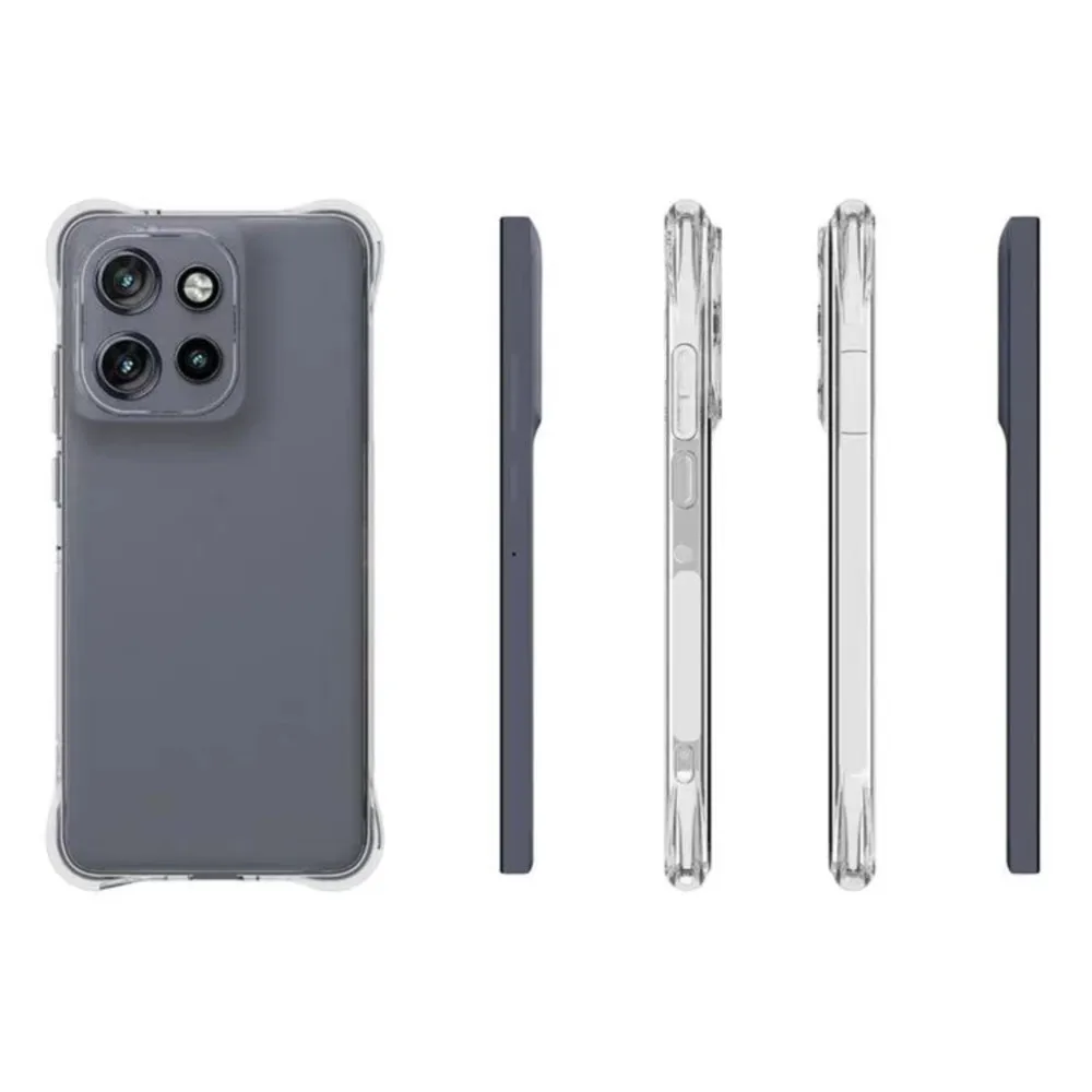 Funda de silicona transparente anticaída para Motorola MOTO Edge 60 Fusion 5G, Funda transparente para Moto Edge60 Fusion - imagen 4