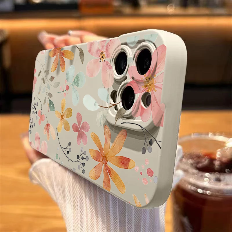 Funda de teléfono con estilo y flor de primavera para Xiaomi Mi 11 Lite 5G 14 13T 13 12T 12 12X Poco M6 X6 X5 X3 F5 F6 Pro, funda de parachoques suave - imagen 2