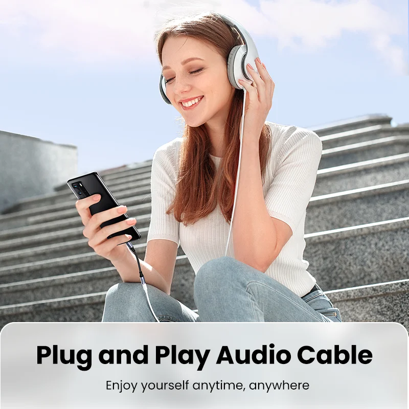 UGREEN-Cable USB tipo C a 3,5mm para auriculares, adaptador de Audio DAC para Xiaomi Mi10, HUAWEI P30, Oneplus 9 - imagen 5