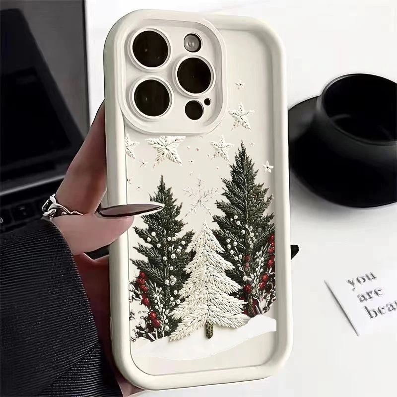 Funda de invierno con diseño de ciervo y árbol de Navidad para Xiaomi F7 5G M7 4G 15T PRO 17 PRO MAX 14T Poco F7 X7 M7 Pro Mi 8 - imagen 5
