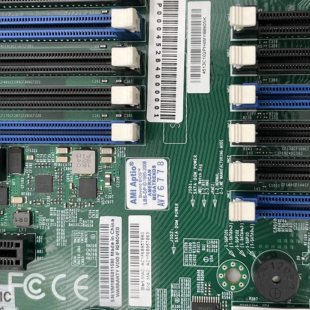 X10DRi-LN4+ Servidor bidireccional EE-ATX Placa base LGA 2011 C612 E5-2600 v3/v4 Familiar DDR4 Perfecto probado - imagen 3