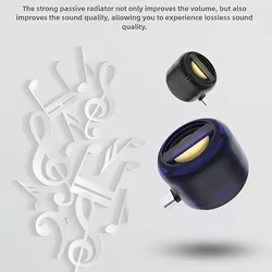 Mini altavoz portátil con entrada auxiliar tipo C/3,5mm, altavoz para teléfono, Mini caja de sonido para teléfono inteligente/tableta/computadora