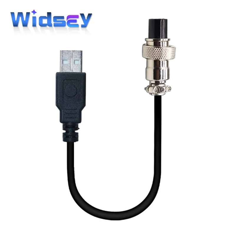 GX12 a USB enchufe de aviación 4 pines 5 pines 6 pines conector macho hembra M12 con Cable de 2m USB enchufe macho Sensor 12mm enchufe impermeable