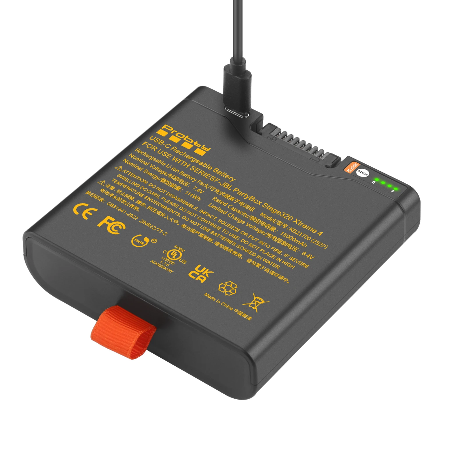 Batería de repuesto para JBL Xtreme 4, 15000mAh, para altavoz portátil JBL PartyBox Stage 320 y Xtreme 4, con puerto tipo C - imagen 3