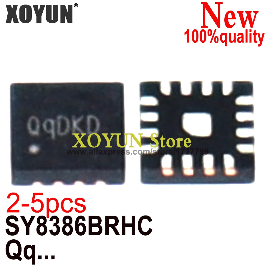 (2-5 piezas) 100% nuevo SY8386BRHC SY8386B QqAZB QqBTB Qq... Conjunto de chips QFN-16