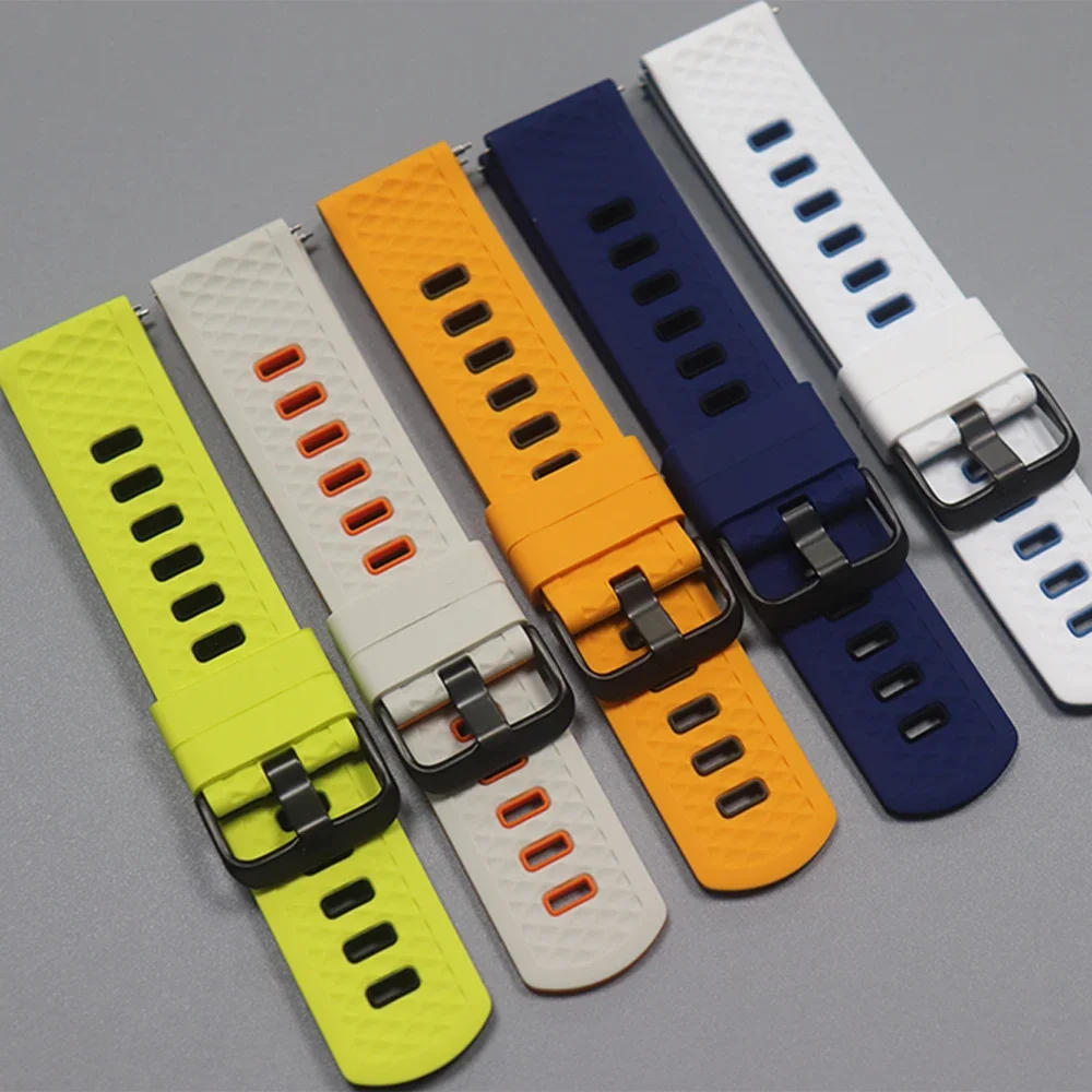 Correa de silicona suave de 22mm para Zeblaze Vibe 7 Pro Ares 3 Pro, pulsera de repuesto para Zeblaze Btalk 3 Pro/Plus Stratos2 Ultra Band - imagen 3