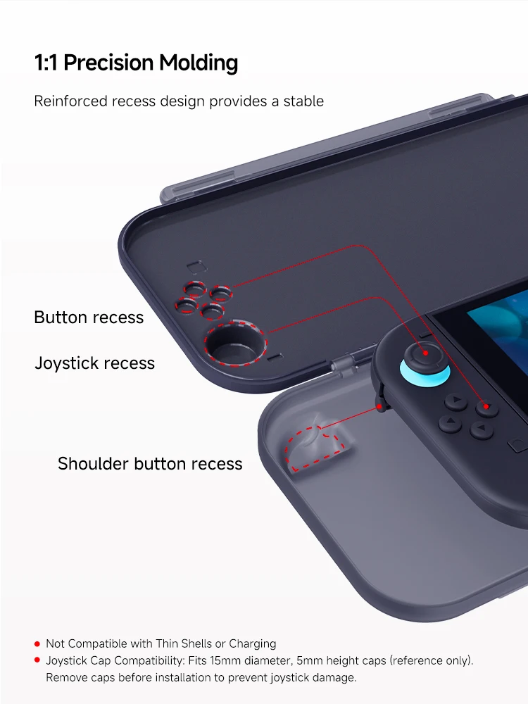 MOBAPAD B10 Funda protectora para Nintendo Switch 2 Bolsa de viaje portátil Funda anticaída Estuche de transporte delgado y portátil para NS2 - imagen 4