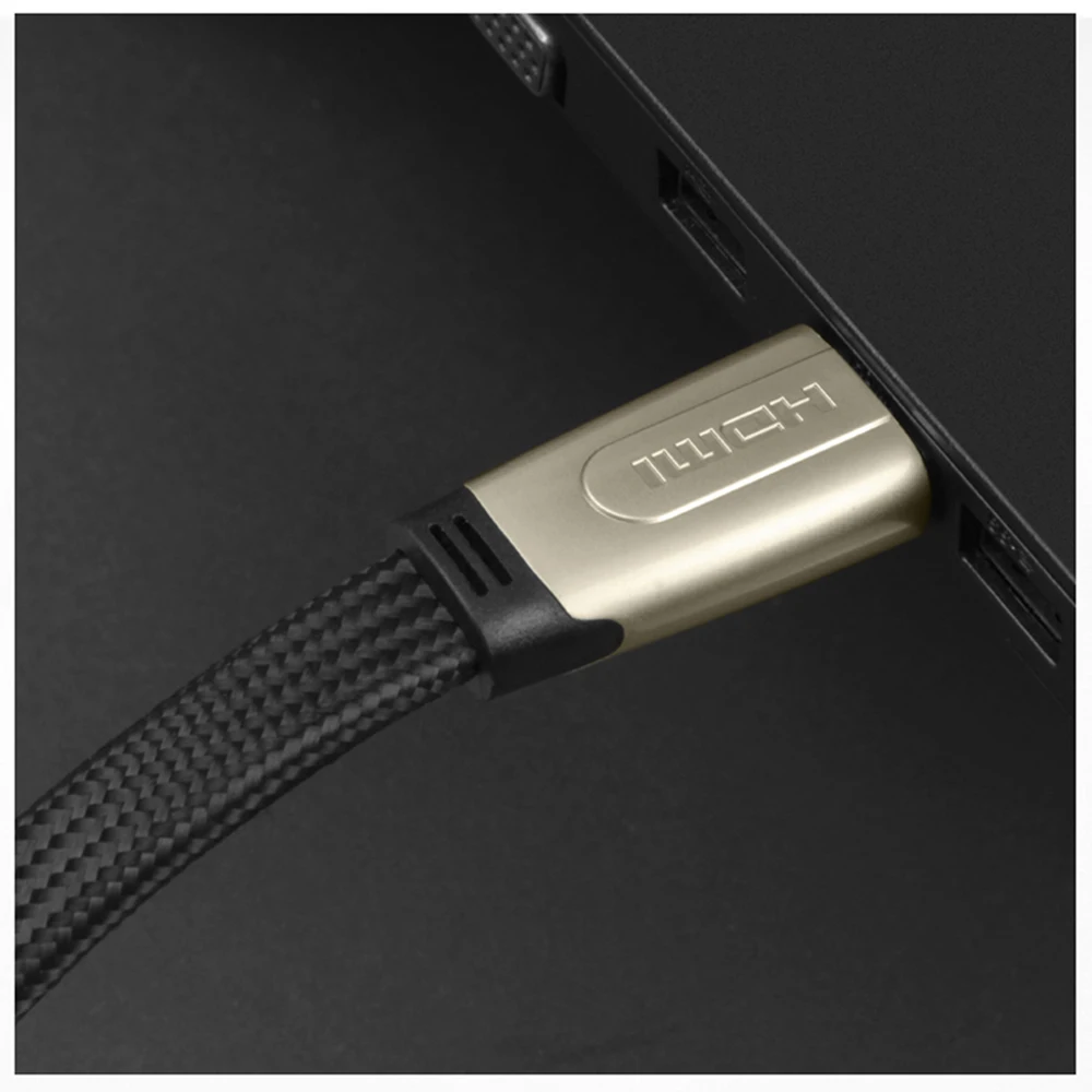 Cable HDMI 2,0 Premium, cable HDMI plano, Ultra largo, 8M/12M/1M, 4K, 60Hz, HDR, de aleación de Zinc, para PS5, Xbox, Apple, TV, PC, HDTV, PS4 - imagen 2
