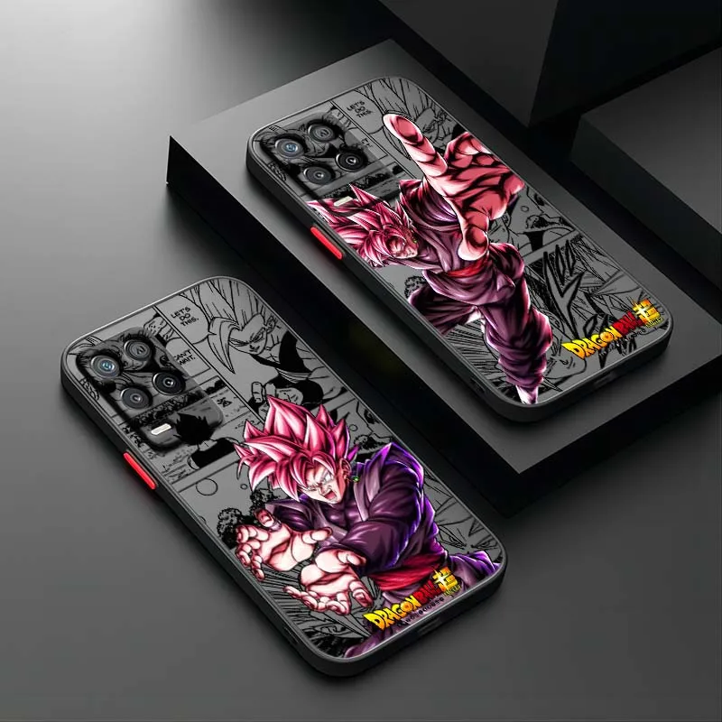 D-Dragon Ball Son Goku Manga funda para OPPO A96 A78 A74 A72 A58 A53 Reno 10 8 7 6 Lite 5G funda de teléfono translúcida esmerilada
