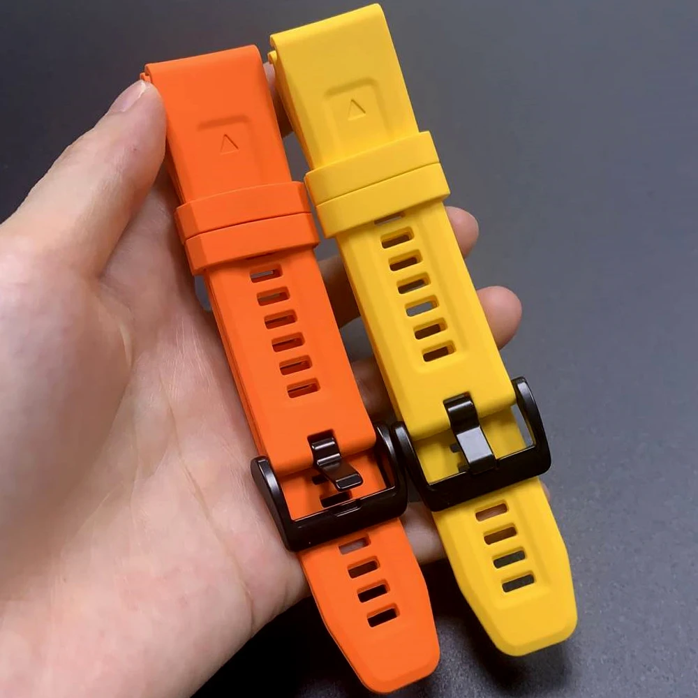 Correa deportiva de silicona QuickFit de 22 y 26mm para Garmin fenix 8 pro 7 7X 6x 5x E Epix/Descent G2/Tactix 8/D2 Delta/Instinct3 - imagen 3