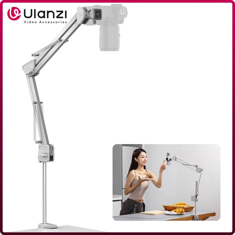 Soporte de brazo de pluma superior para cámara Ulanzi TH04 con sistema de liberación rápida Uka soporte de luz de escritorio para cámara DSLR para fotografía Vlog - imagen 2