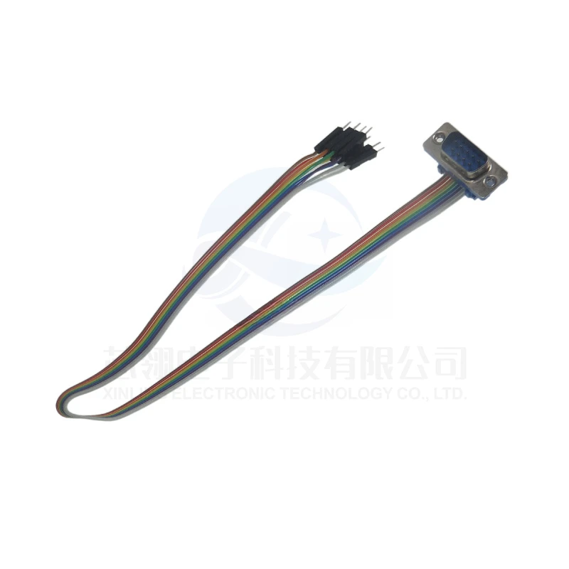 AISU Dupont cable de conversión de cobre puro, cabeza macho individual P 2,54 a FC10p/DB9 macho/hembra DB9, 30cm - imagen 5