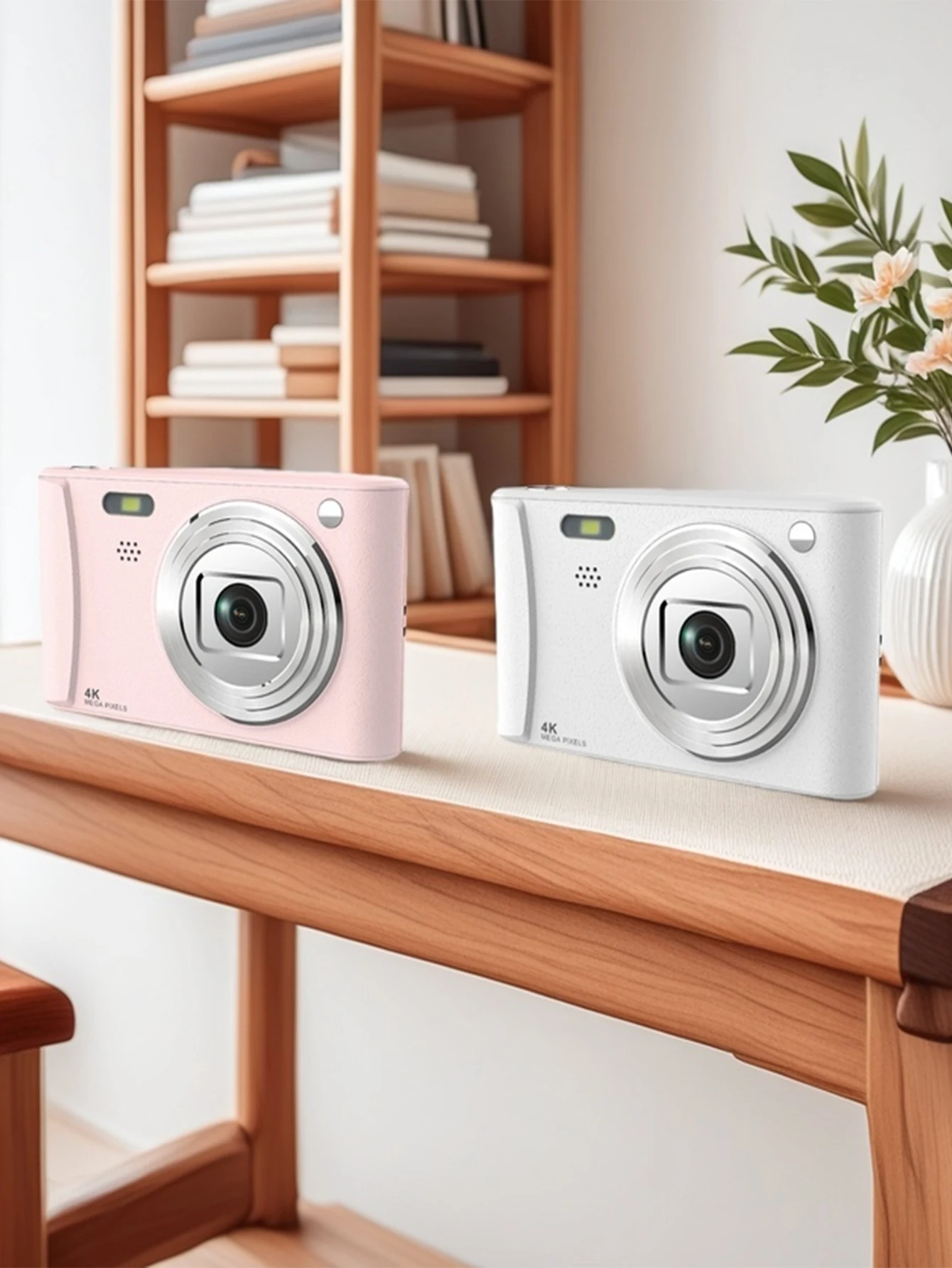 Cámara digital retro HD, USB3.0, 4k HD, cámara de viaje (incluida tarjeta de memoria de 32G), mini cámara compacta y portátil con tarjeta - imagen 3