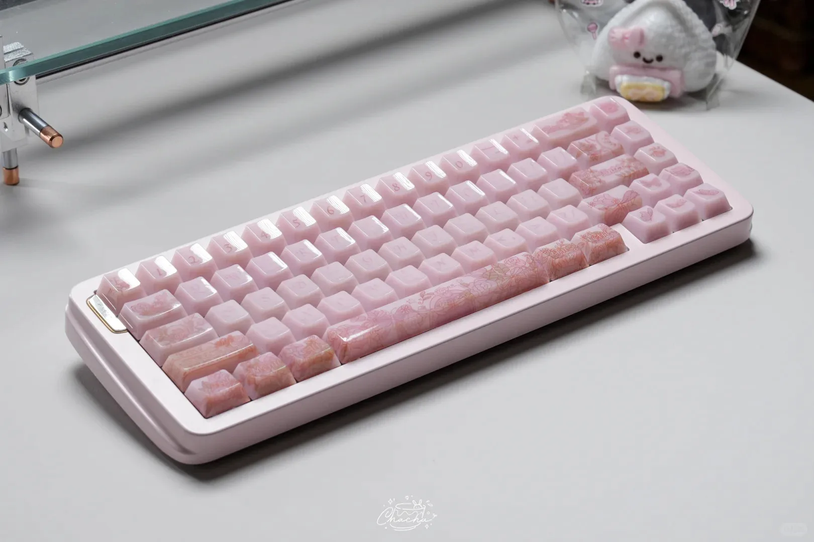 Time Ballet Keycap Little Jelly Fc altura 130/139 teclas Pc Pbt flor rosa púrpura flor Keycap - imagen 5