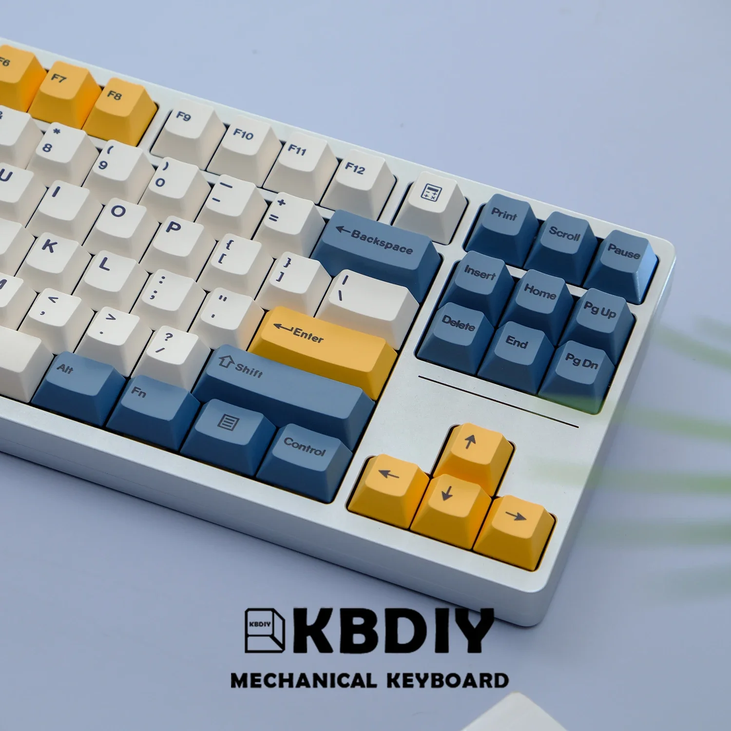 KBDiy 145 teclas amarillo albaricoque Keycap PBT Cherry perfil ISO Keycaps para teclado mecánico 60/61/64/68/78/84/87/96/980/104/108 - imagen 4